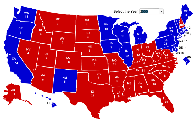 2000 US election map