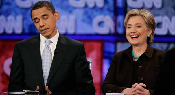 Hillary Clinton, Barack Obama